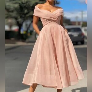 Elegant Pearl Pink Formal Dress for Women